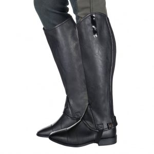 GHETTE HKM CON BRILLANTINO IN PELLE SINTETICA