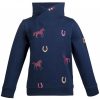 12858_felpa bambina HKM horses Blu