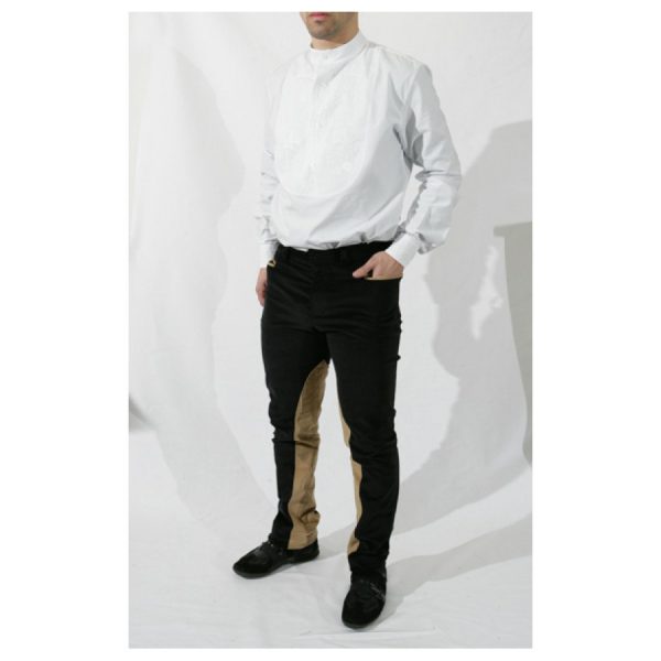 Pantalone velluto sardo elasticizzato con rinforzo_1