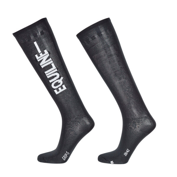 T11356 Calze nero unisex con grip system