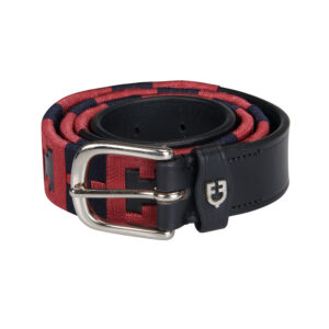CINTURA IN CUOIO CON MOTIVO GEOMETRICO EQUESTRO