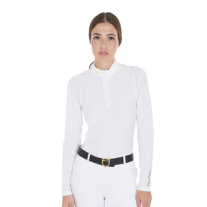 POLO DONNA SLIM FIT IN TESSUTO TECNICO EQUESTRO