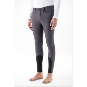 PANTALONI GRIGI CON MICRO-PILE E GRIP AL GINOCCHIO DA UOMO EQUILINE