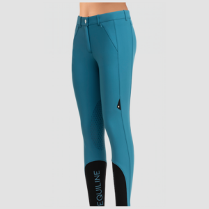 PANTALONI DONNA EQUILINE A VITA ALTA CON GRIP GINOCCHIO ENAEK