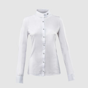 CAMICIA DONNA BIANCA MANICHE LUNGHE EQODE