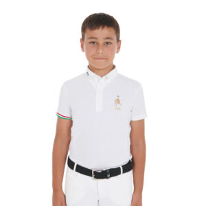 POLO BAMBINO DA CONCORSO QUATTRO BOTTONI EQUESTRO X FISE