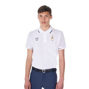POLO UOMO DA ALLENAMENTO TRE BOTTONI EQUESTRO X FISE